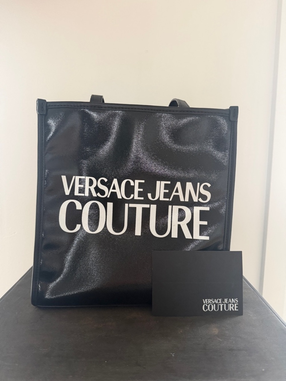 Versace Jeans Couture Black Logo Tote